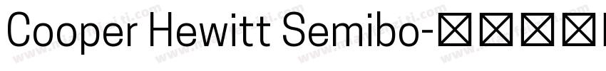 Cooper Hewitt Semibo字体转换